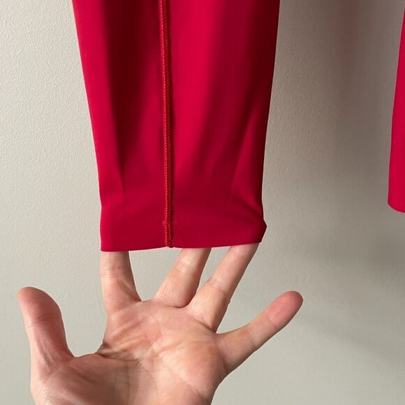 Lululemon 2020 Fast & Free 7/8 Tight II *Non-Reflective Nulux 25" Leggings Red 4 - Picture 7 of 9
